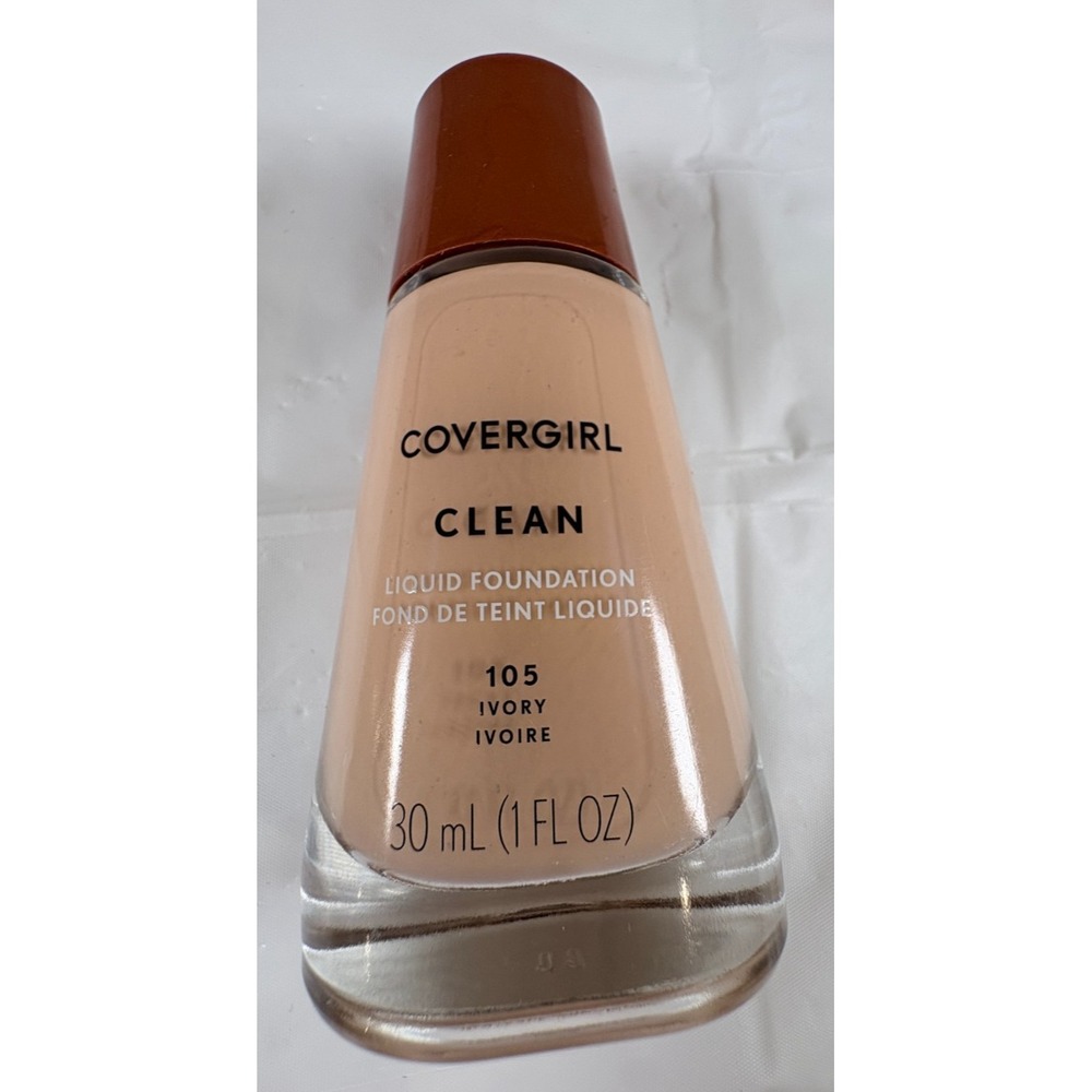 Covergirl Clean Liquid Foundation 105 Ivory 1oz 30ml